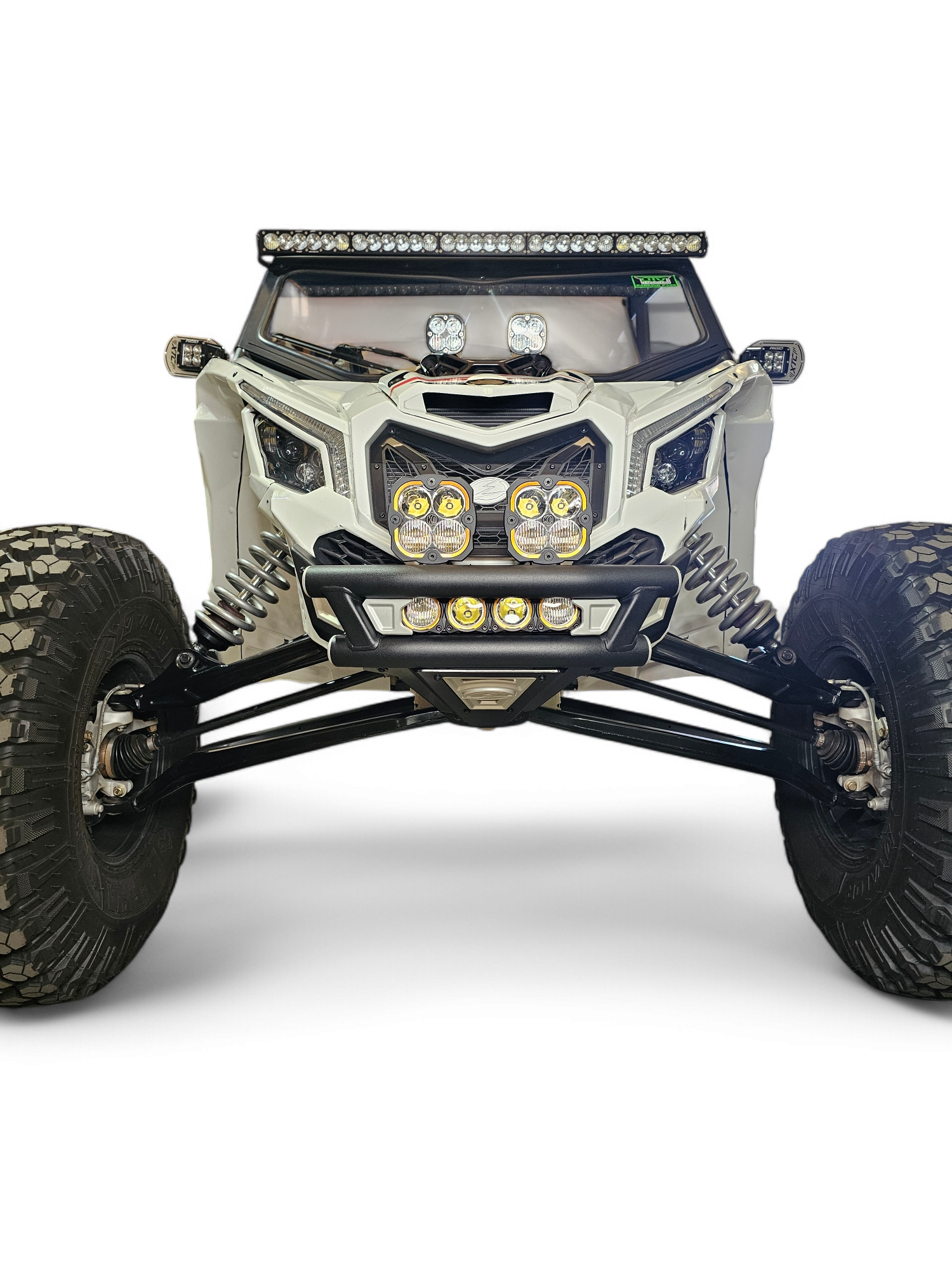 Photo of 2017 + Can-Am X3 Maverick Amp Front Bumper by Elektric Offroad - Premium 2017+ Can Am X3 Maverick Volt Front Winch Bumper for UTVs / Side by Sides