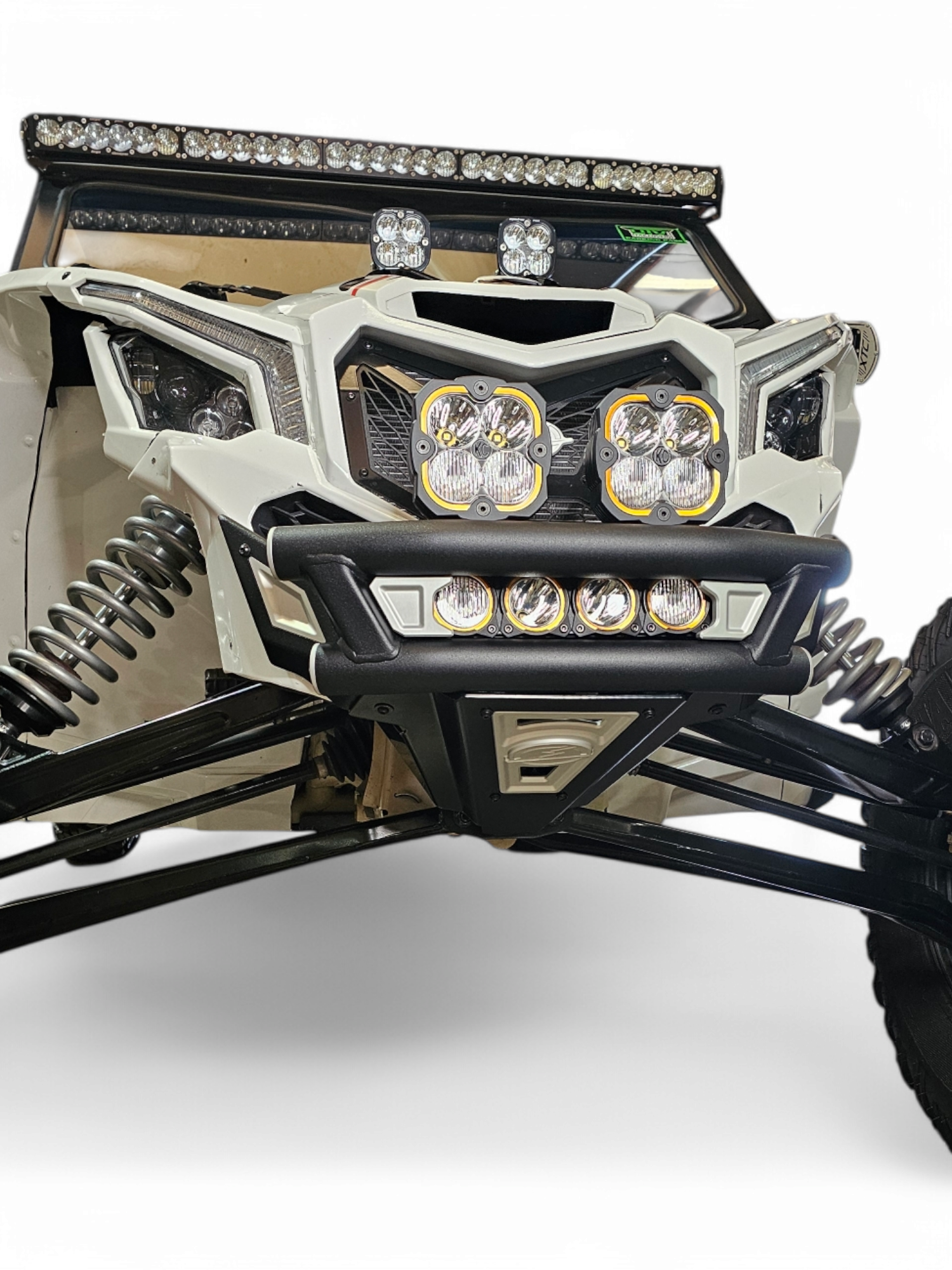 Photo of 2017 + Can-Am X3 Maverick Amp Front Bumper by Elektric Offroad - Premium 2017+ Can Am X3 Maverick Volt Front Winch Bumper for UTVs / Side by Sides