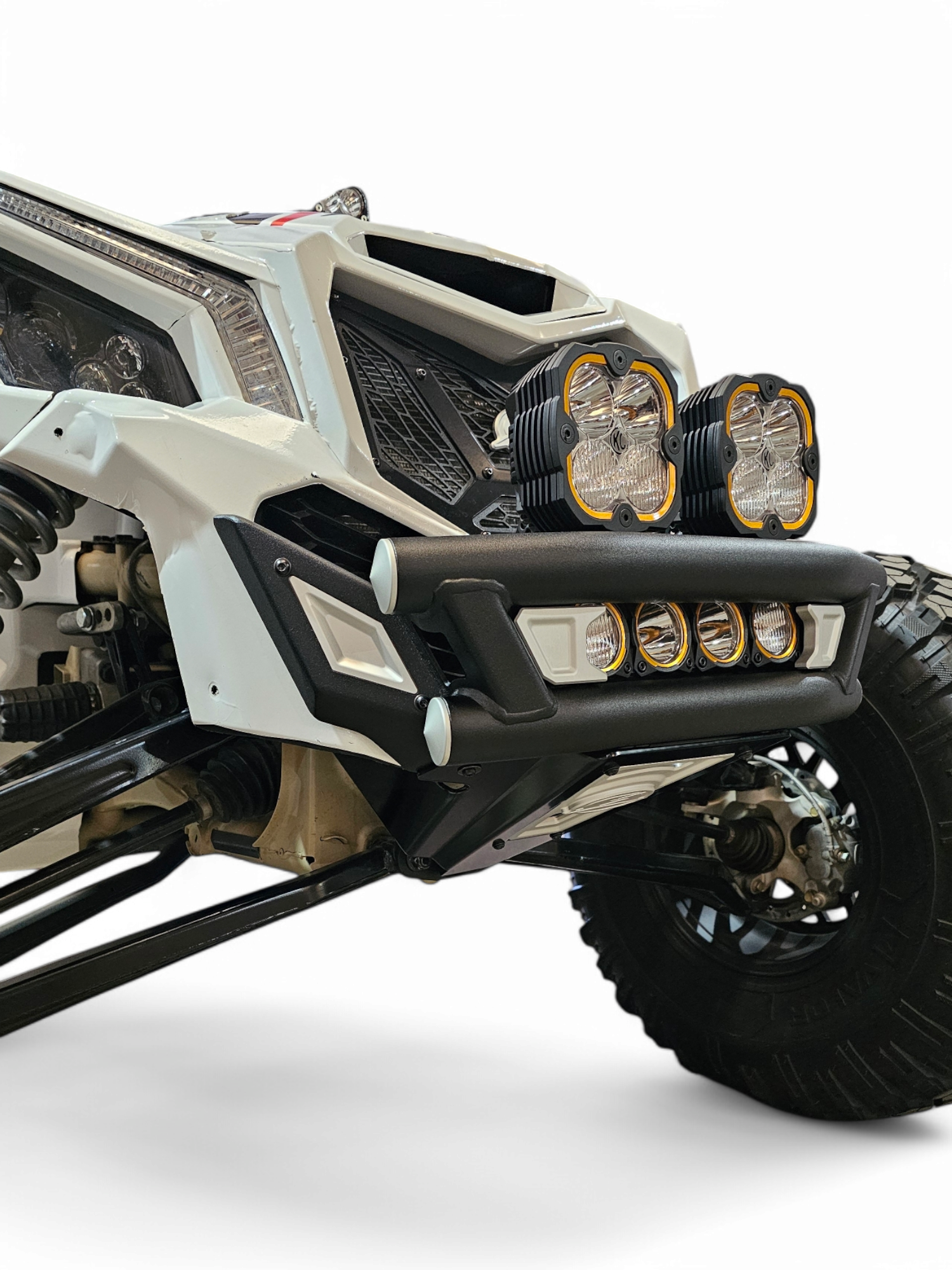 Photo of 2017 + Can-Am X3 Maverick Amp Front Bumper by Elektric Offroad - Premium 2017+ Can Am X3 Maverick Volt Front Winch Bumper for UTVs / Side by Sides