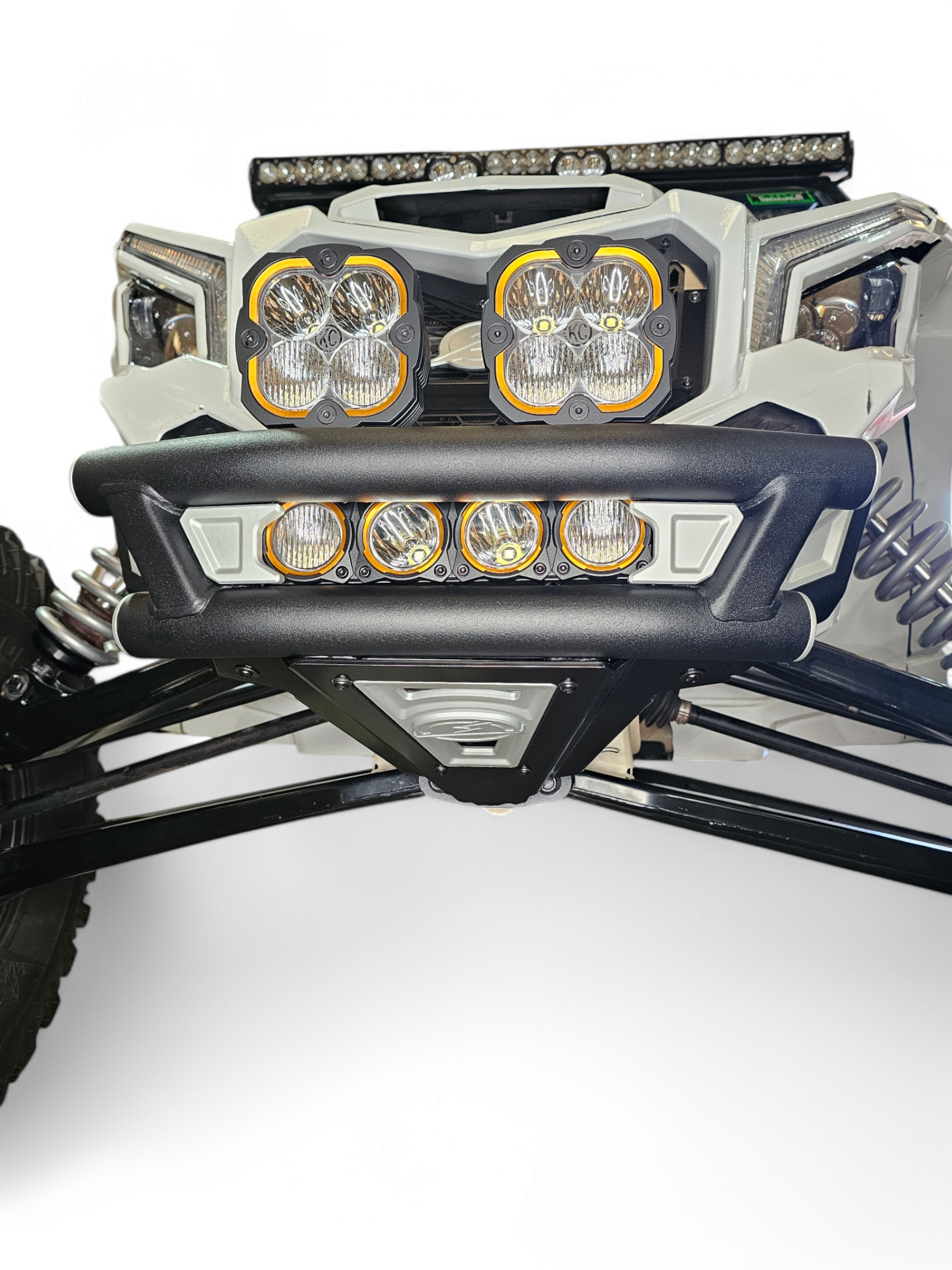Photo of 2017 + Can-Am X3 Maverick Amp Front Bumper by Elektric Offroad - Premium 2017+ Can Am X3 Maverick Volt Front Winch Bumper for UTVs / Side by Sides