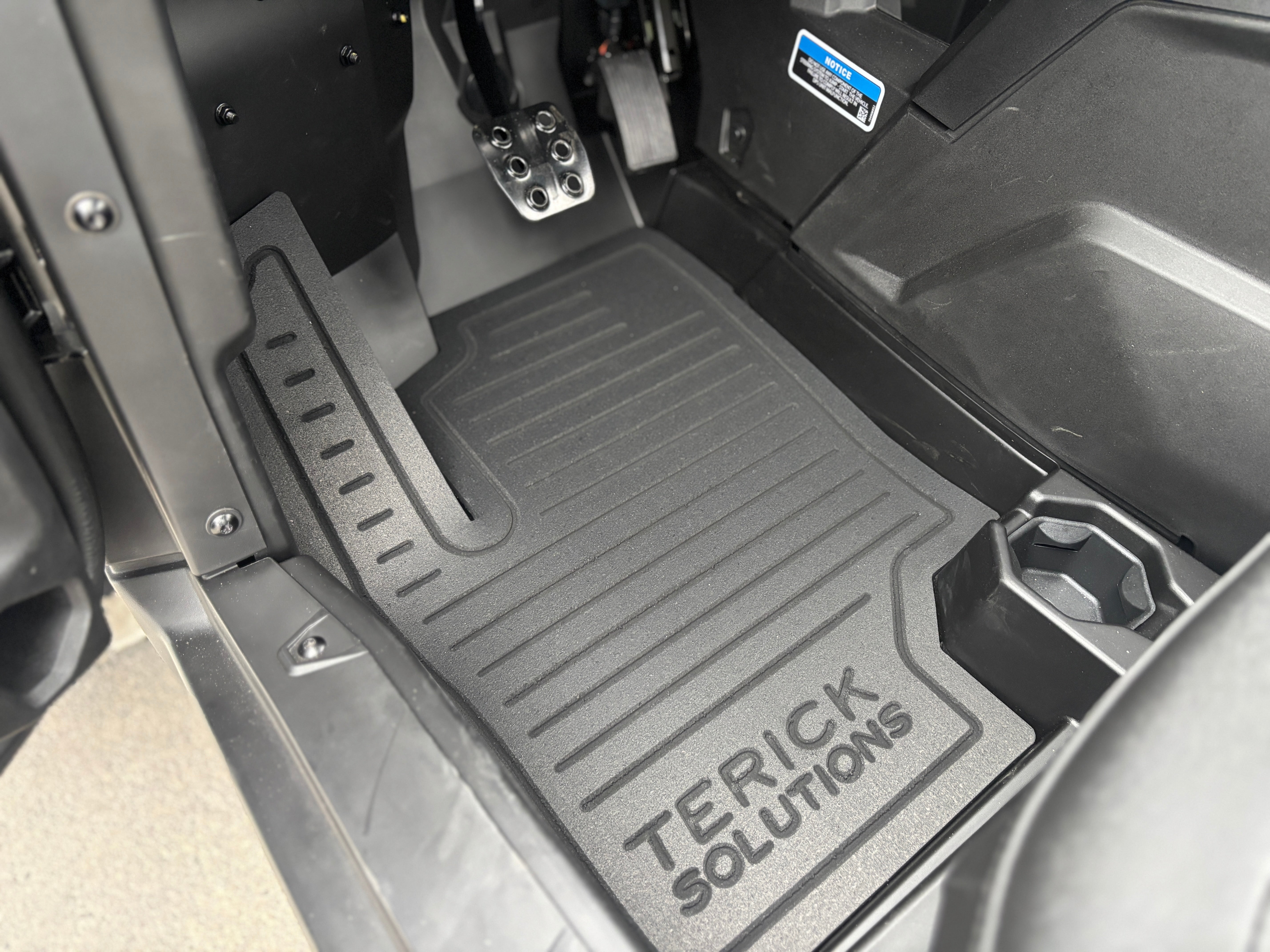 Photo of Can-Am Commander / Maverick Gen 2 Rubber Floor Mats by Terick Solutions - Premium UTV Rubber floor mats for UTVs / Side by Sides