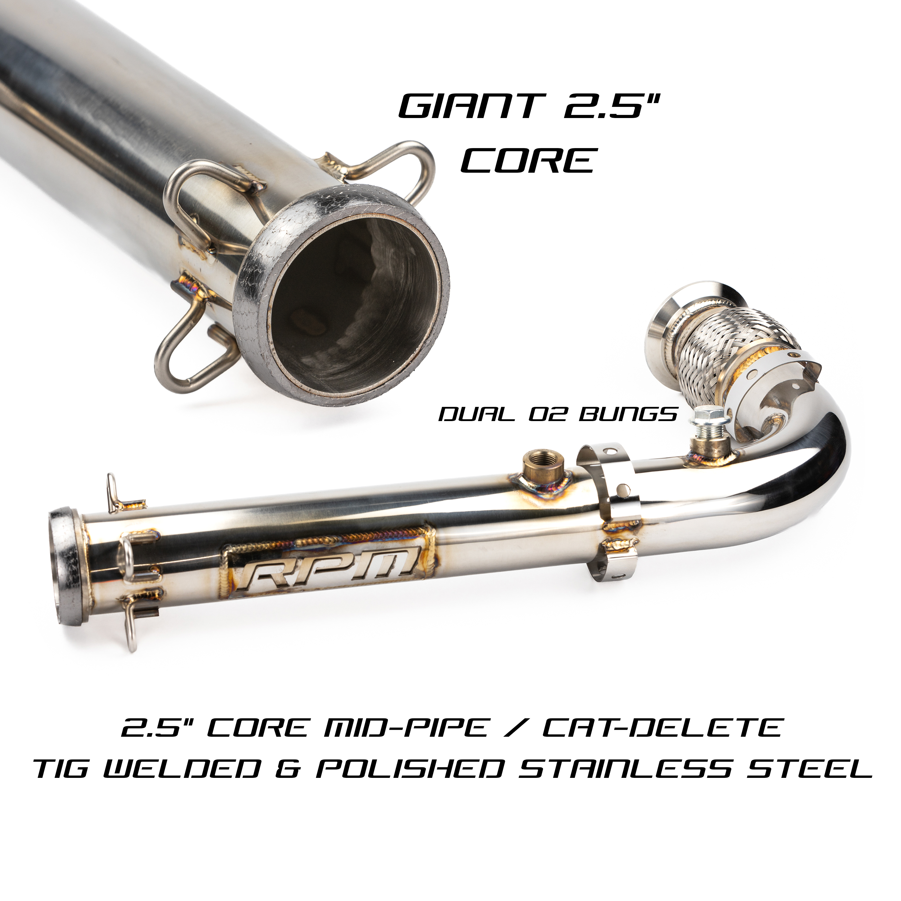 Photo of RPM SXS RPM Big Mouth Cat Delete Bypass Mid Race Pipe Can-Am Maverick X3 Turbo R & RR by RPM SXS - Premium for UTVs / Side by Sides
