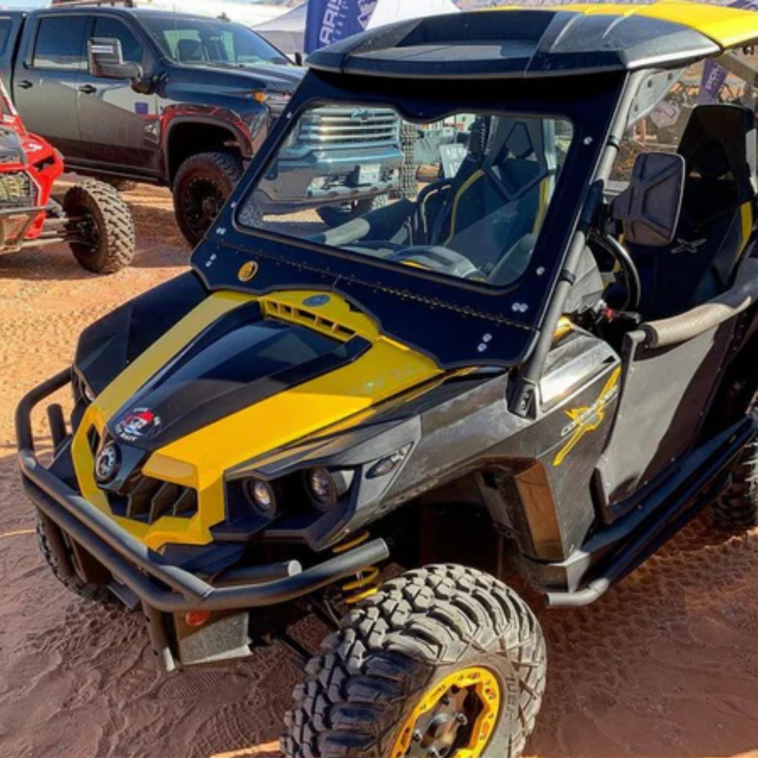 Photo of Can-Am Commander Full Glass Windshield (2010-2020) by Dirt Warrior Accessories - Premium Windshields for UTVs / Side by Sides