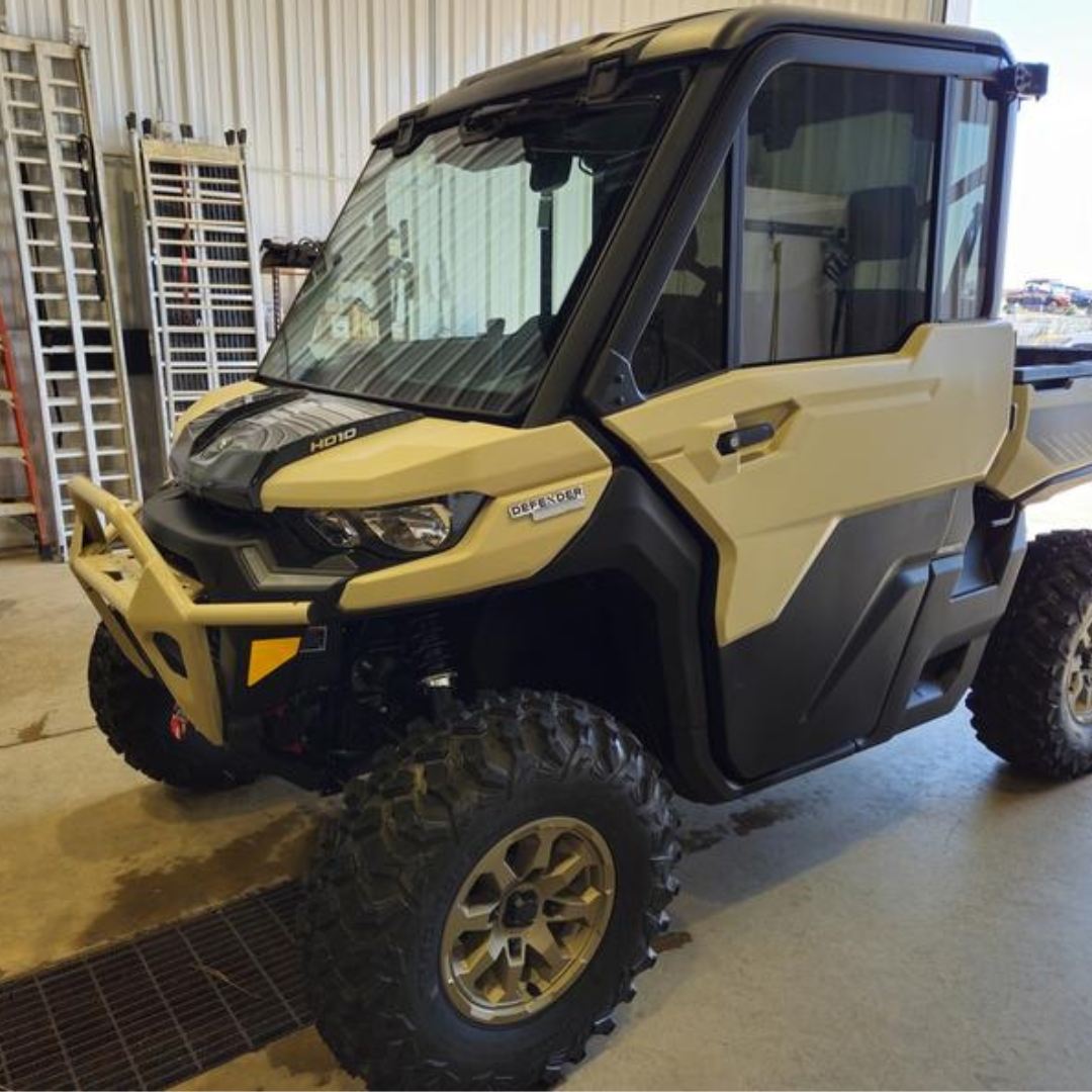 Photo of Can-Am Defender Full Glass Windshield (2015+) by Dirt Warrior Accessories - Premium Windshields for UTVs / Side by Sides
