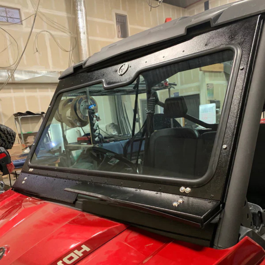 Photo of Can-Am Defender Full Glass Windshield (2015+) by Dirt Warrior Accessories - Premium Windshields for UTVs / Side by Sides