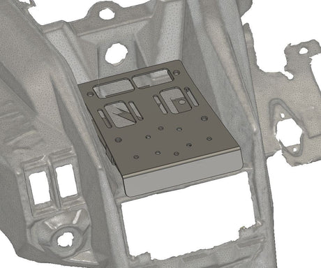 Photo of StayFlush Canam X3 Dash Device Mount by StayFlush Motorsports - Premium Dash Accessories for UTVs / Side by Sides