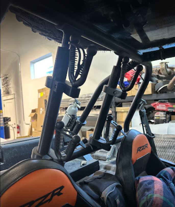 Polaris RZR 1000XP, XP4 & Turbo XP Rear Window Rifle Rack | 2 Place | 2014-2023