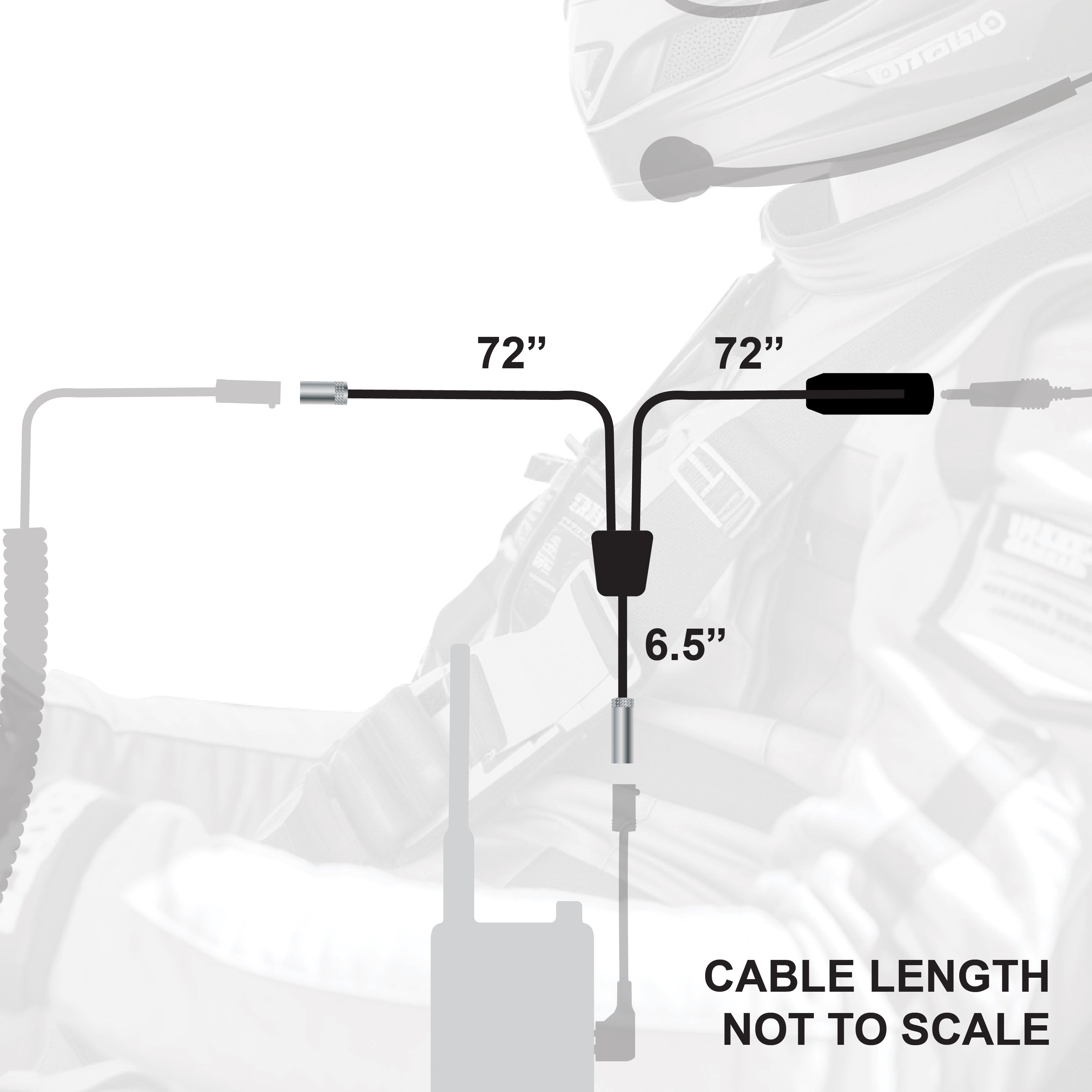 Photo of IMSA 4-Conductor 4C Circle Track Road Race Car Harness by Rugged Radios - Premium for UTVs / Side by Sides