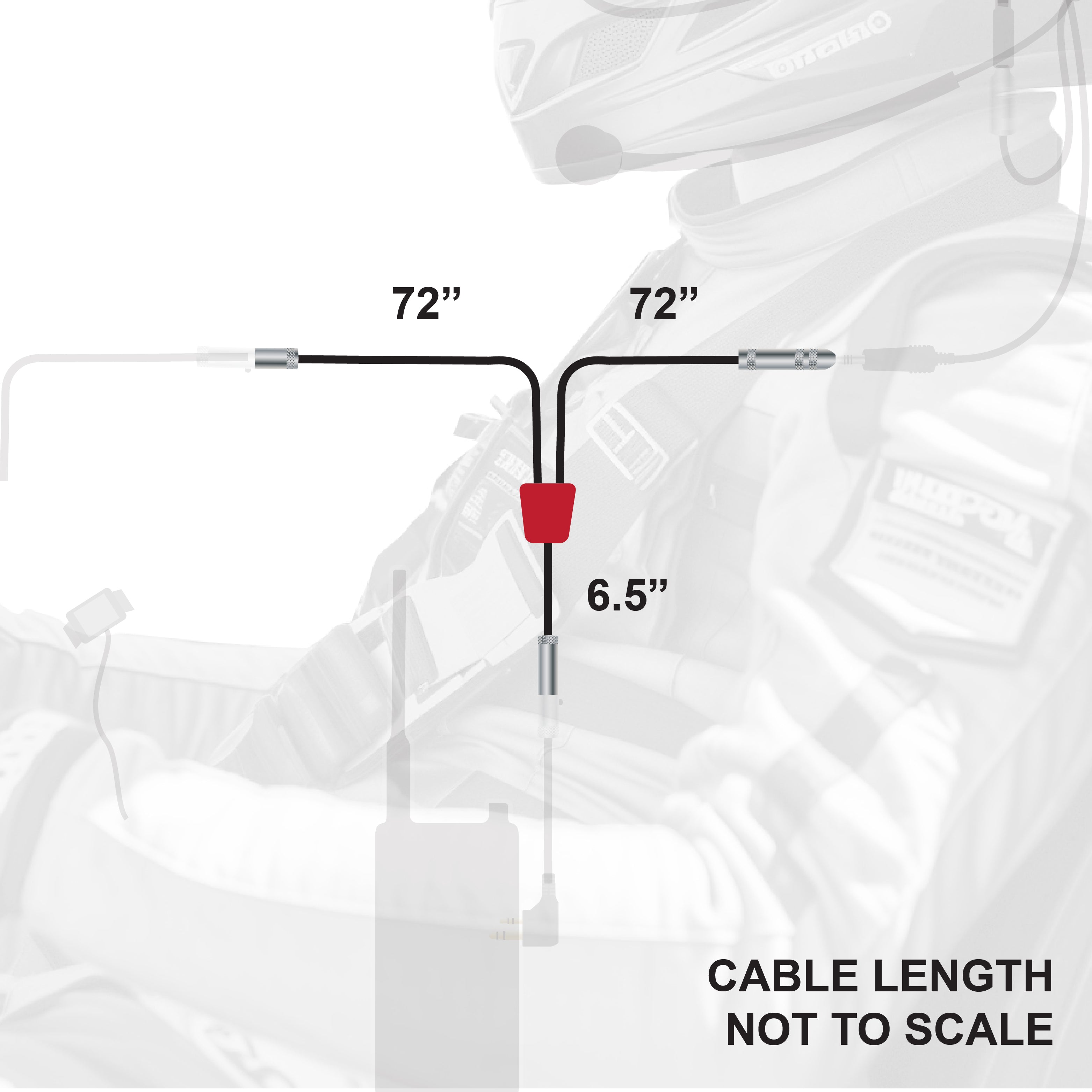 Photo of Rugged Radios NASCAR 3-Conductor 3C Circle Track Road Race Car Harness by Rugged Radios - Premium for UTVs / Side by Sides