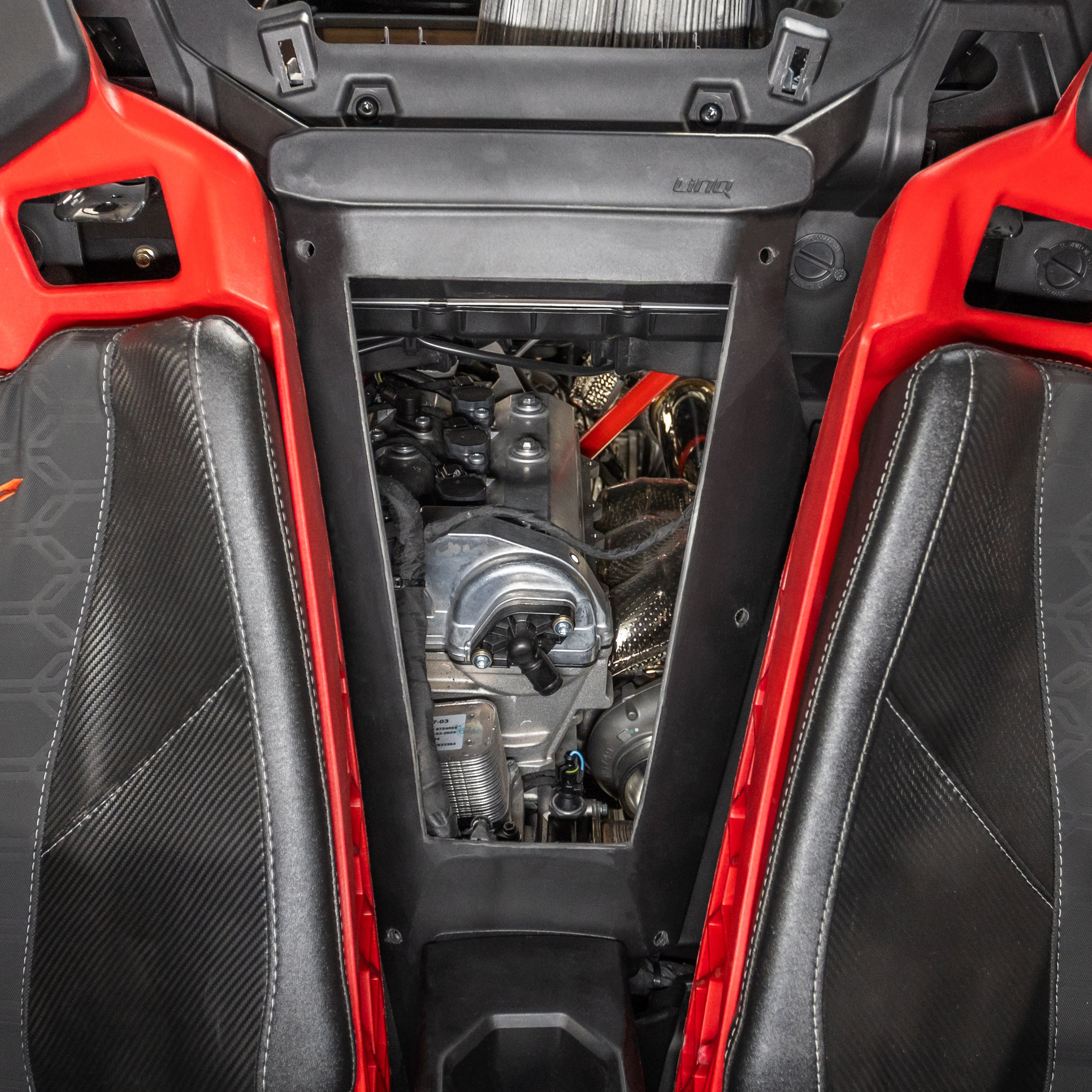 Photo of RPM SXS RPM Maverick R Carbon Fiber Quick Access Engine Panel by RPM SXS - Premium for UTVs / Side by Sides