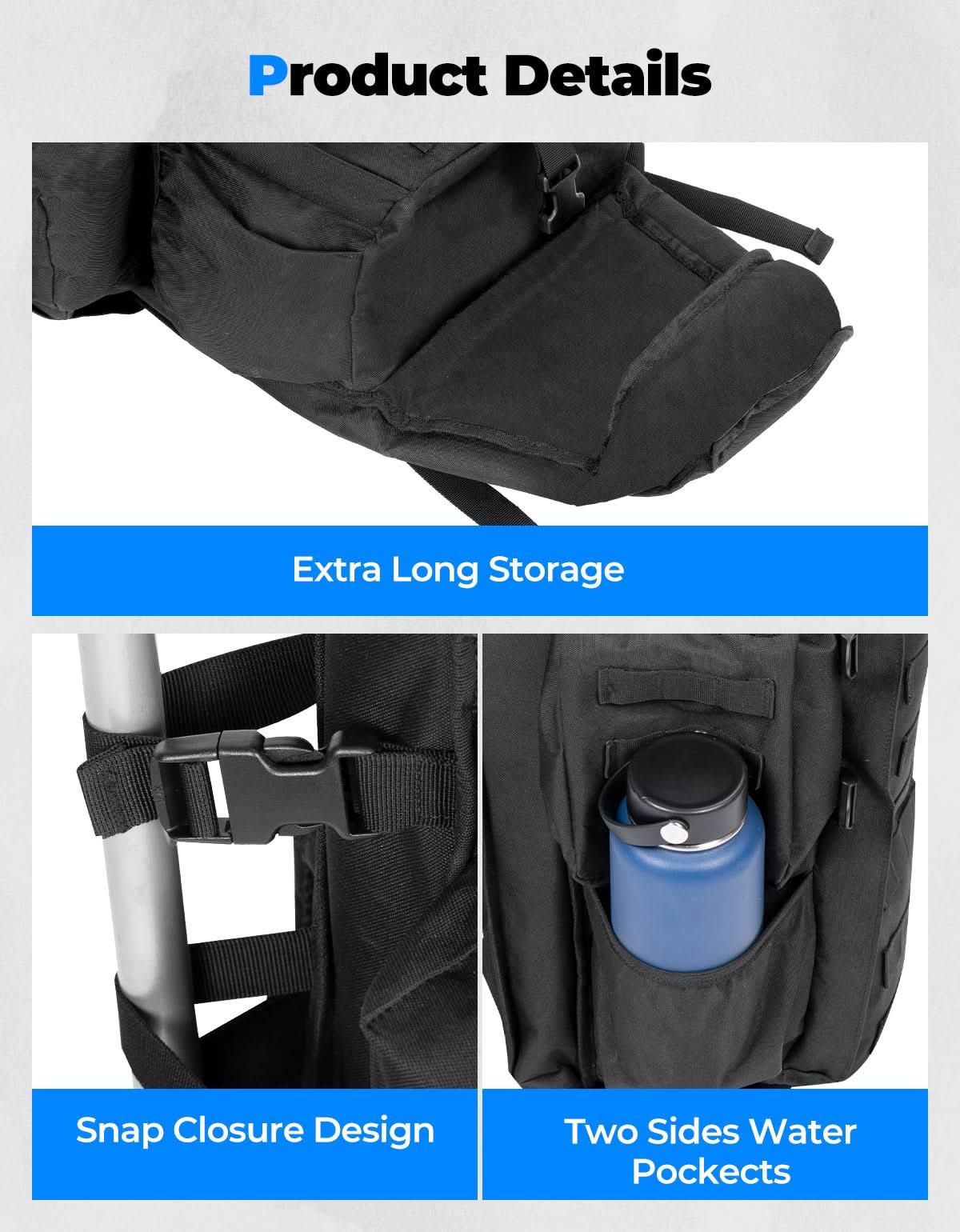 Photo of Large Capacity Travel Bag 70L for Hiking and Hunting by Kemimoto - Premium for UTVs / Side by Sides
