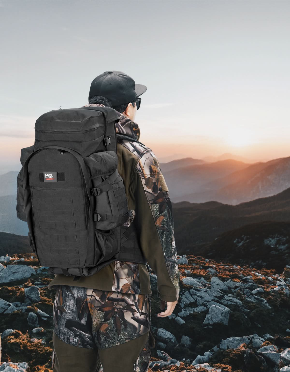 Photo of Large Capacity Travel Bag 70L for Hiking and Hunting by Kemimoto - Premium for UTVs / Side by Sides