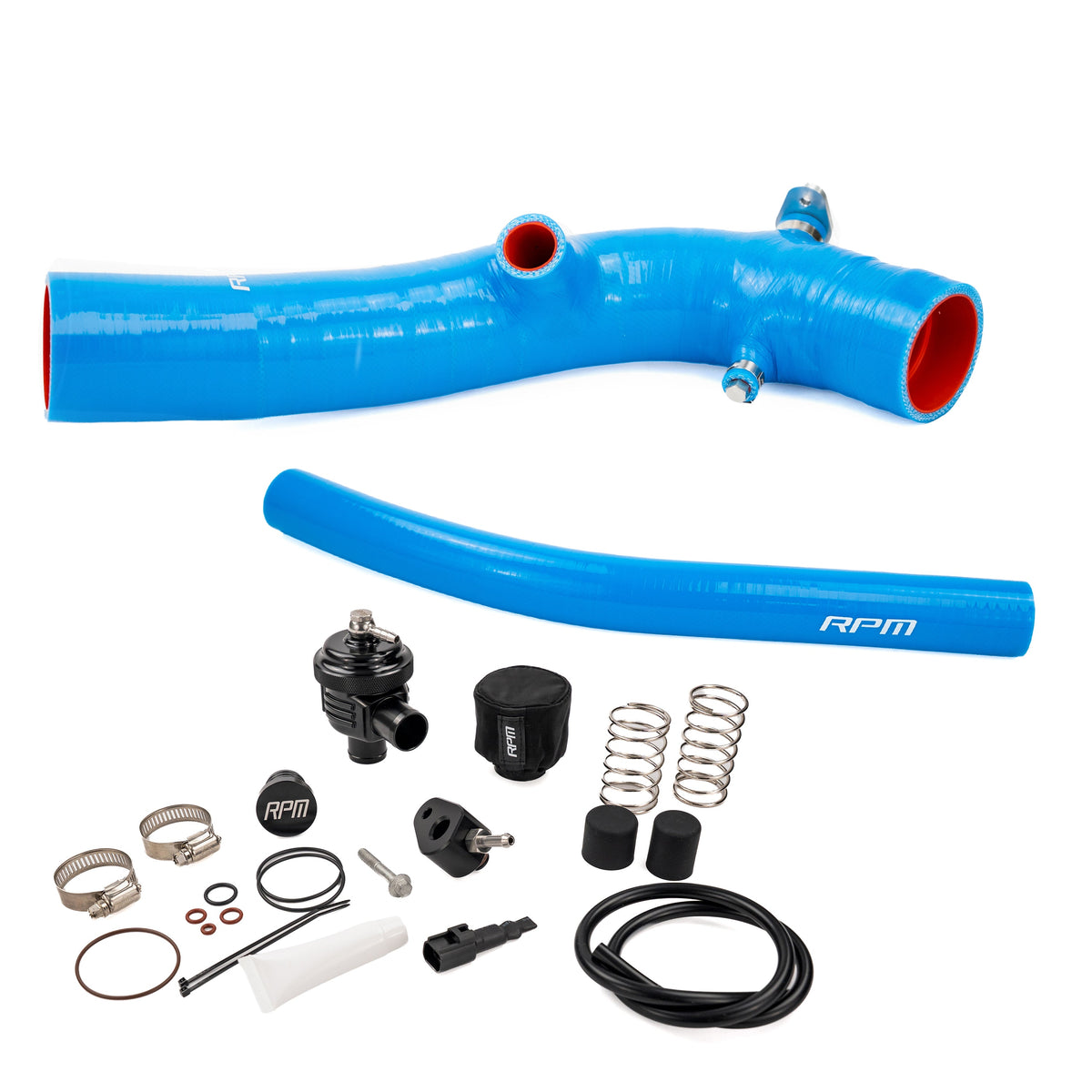 CFMOTO ZForce Z10 blue charge tube with mechanical BOV