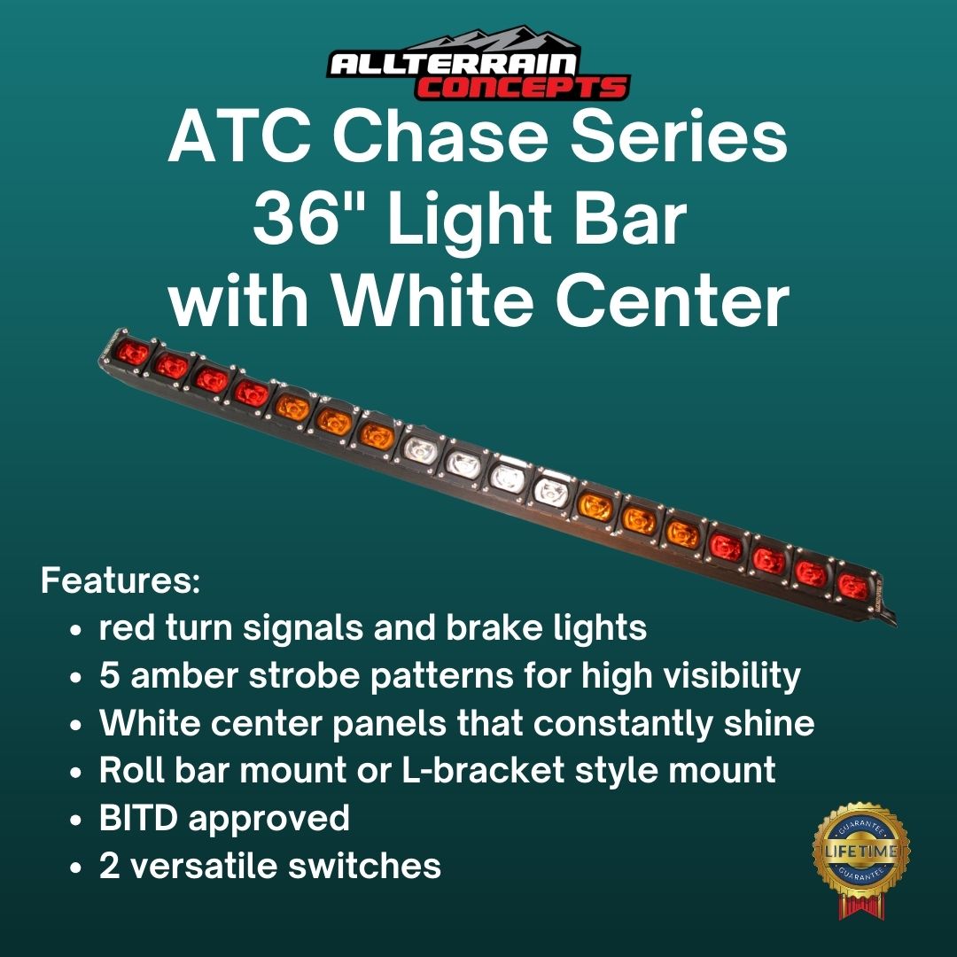 Photo of CHASE SERIES 36 Light Bars by All Terrain Concepts - Premium Chase Bars for UTVs / Side by Sides