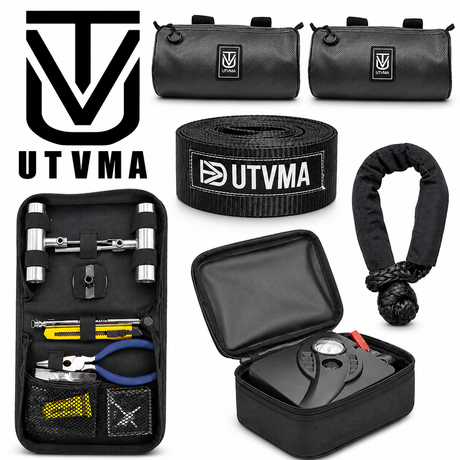 Ultimate UTV recovery kit with bags, compressor and recovery gear