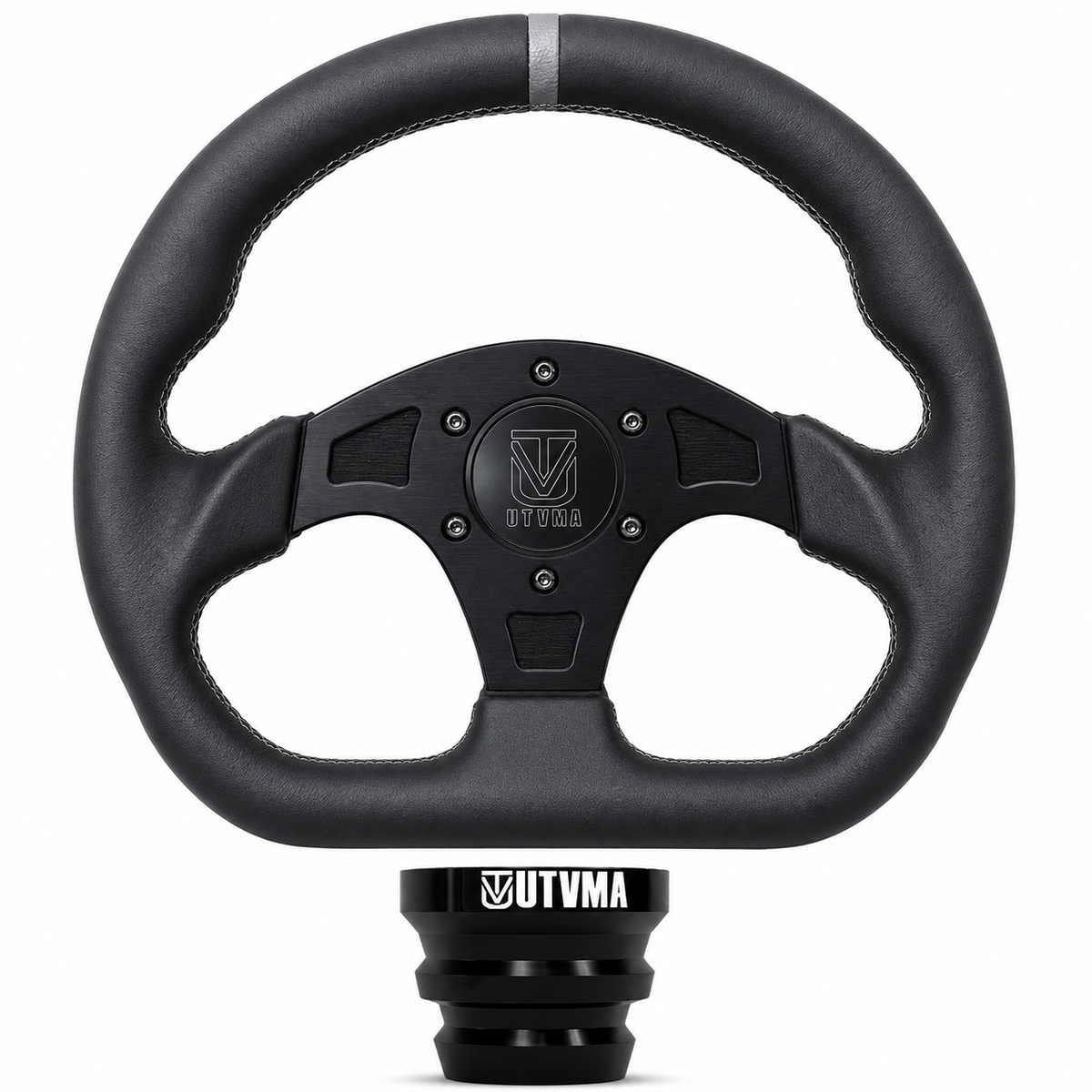 UTVMA DriftX UTV Leather Steering Wheel with Hub