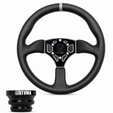 UTVMA Octane Leather Steering Wheel With Hub (Polaris, Can Am, Kawasaki, Honda Models