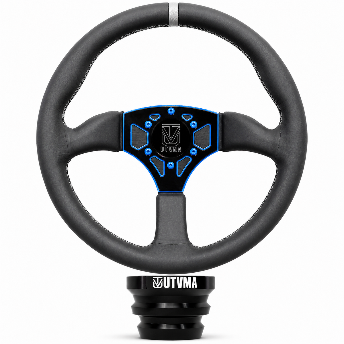 UTVMA Octane Leather Steering Wheel With Hub (Polaris, Can Am, Kawasaki, Honda Models