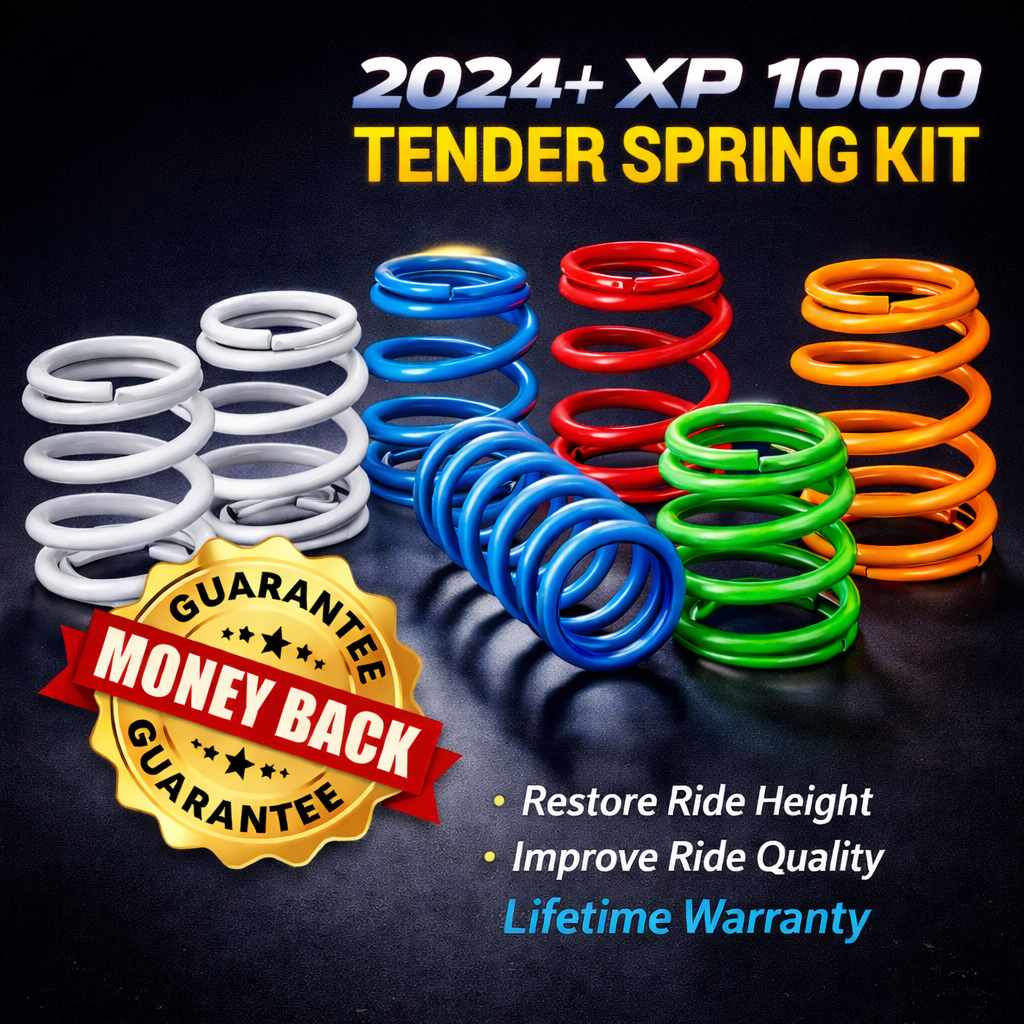 2024+ Polaris RZR XP 1000 2-Seat Tender Spring Kit | 2-4" Lift + 80% Better Ride (All Models)