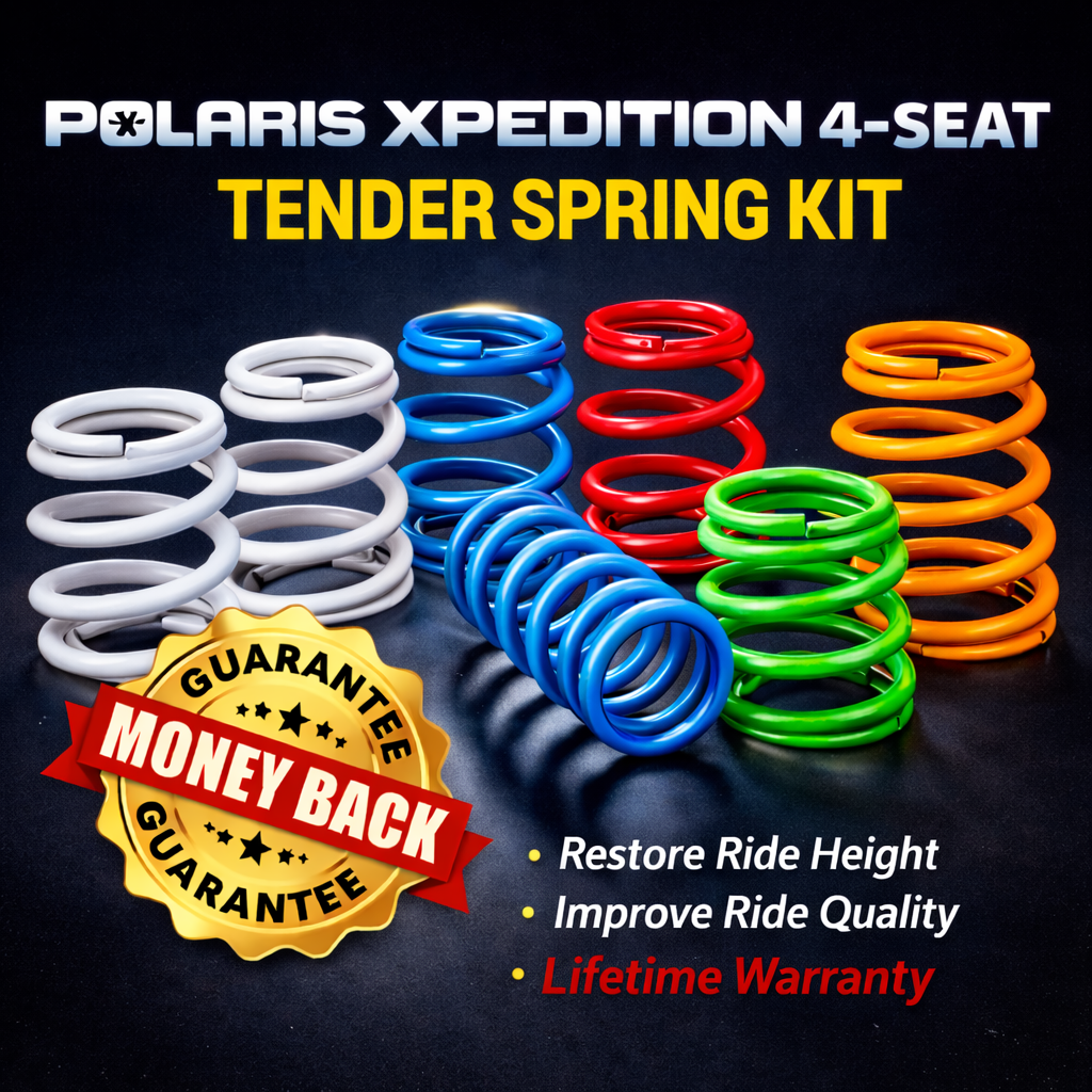 Polaris Xpedition 4-Seat Tender Spring Kit | 2-4" Lift + 80% Better Ride (All Models)