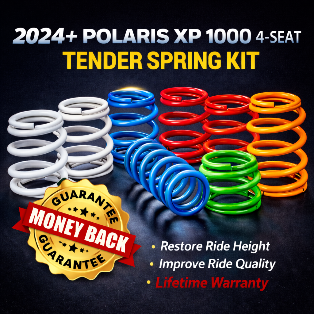 2024+ Polaris RZR XP 1000 4-Seat Tender Spring Kit | 2-4" Lift + 80% Better Ride (All Models)