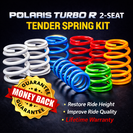 Polaris RZR XP 1000 Tender Spring Kit – 2-4" Lift, 80% Better Ride, 2-Seat (2014+)