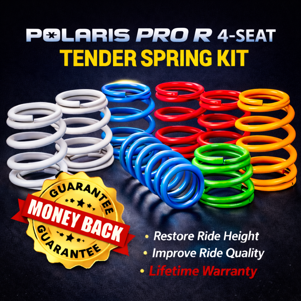 Polaris RZR Pro R 4-Seat Tender Spring Kit | 2-4" Lift + 80% Better Ride (All Models)