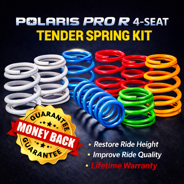 Polaris RZR Pro R 4-Seat Tender Spring Kit | 2-4" Lift + 80% Better Ride (All Models)