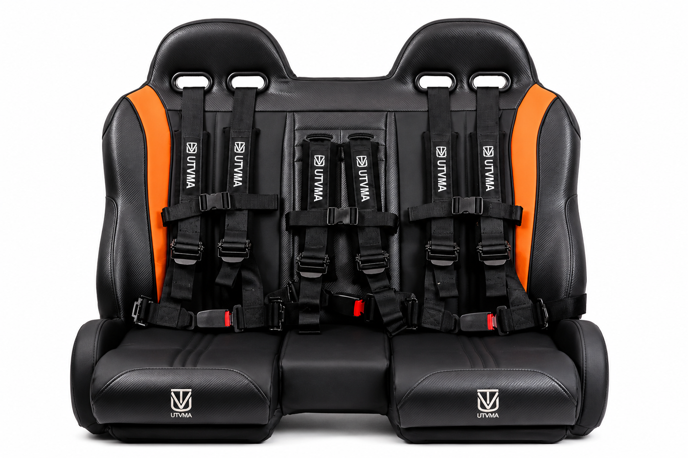 UTVMA Polaris RZR 900/1000 Front or Rear Bench Seat with Harnesses