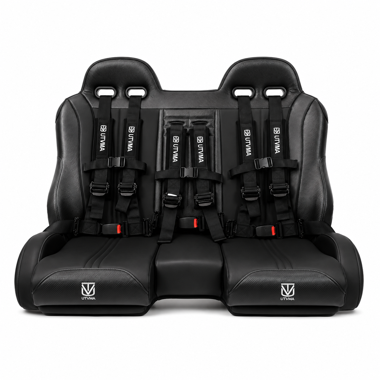 UTVMA Polaris RZR 900/1000 Front or Rear Bench Seat with Harnesses