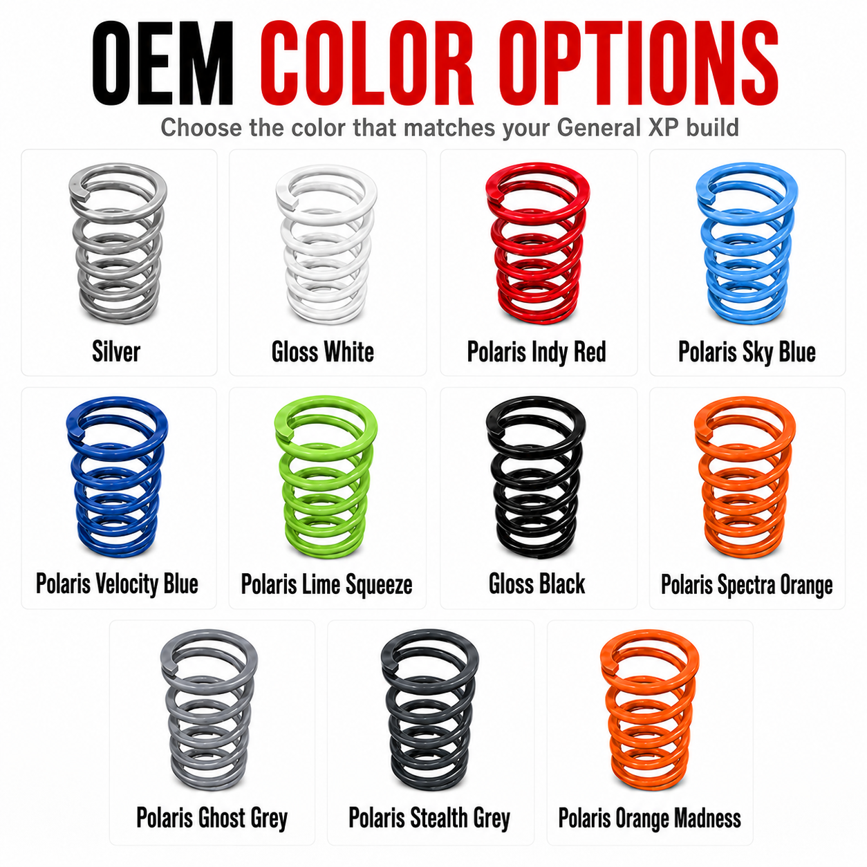 2024+ Polaris RZR XP 1000 4-Seat Tender Spring Kit