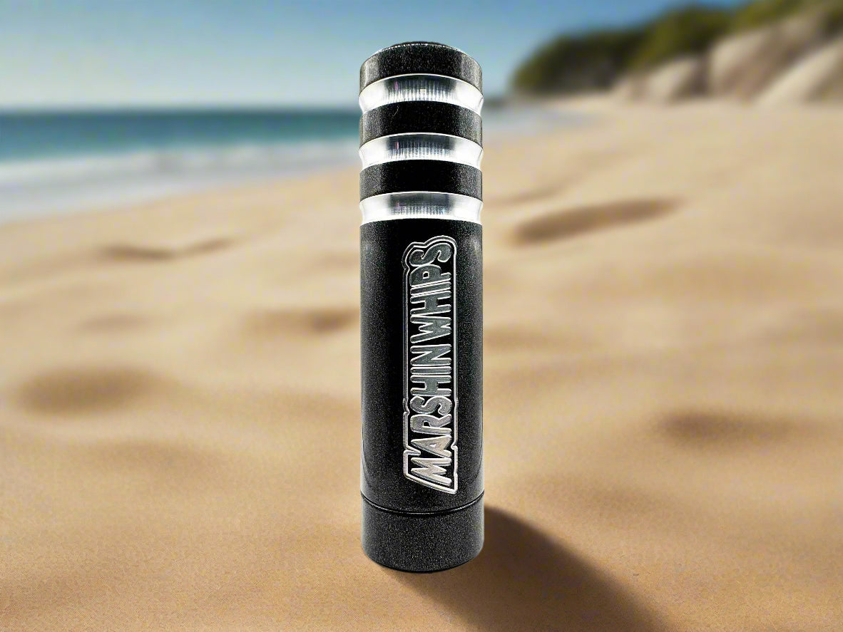 Photo of Game Changer LED Whip - Crystal Grey Single by Marshin Whips - Premium for UTVs / Side by Sides