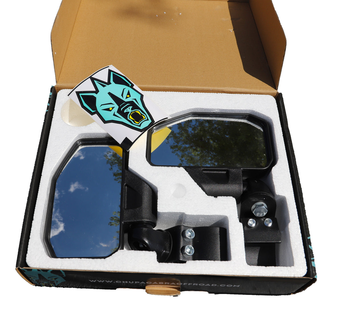 Channel Shaped Side Mirror for UTV - Adjustable & Breakaway
