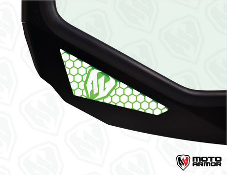 Photo of Kawasaki H2 Full Glass Windshield by Moto Armor - Premium for UTVs / Side by Sides