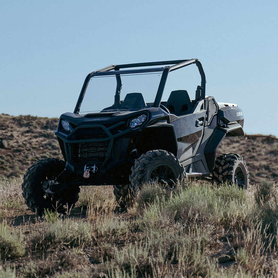 Photo of Commander/Maverick Sport/ Maverick Trail Polycarbonate Full Front Windshield by Super Comp - Premium Polycarbonate Front Windshield for UTVs / Side by Sides