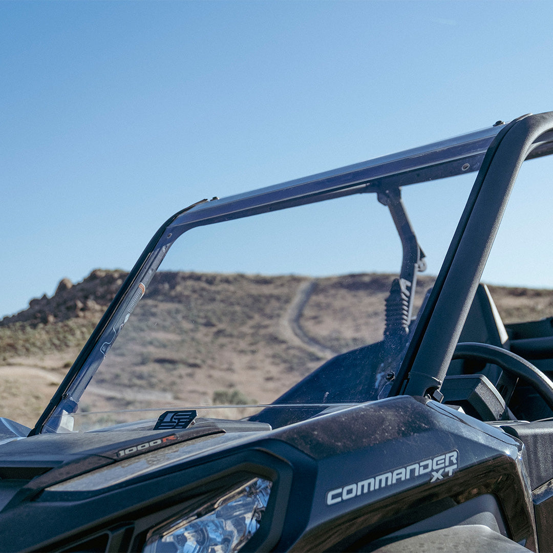 Photo of Commander/Maverick Sport/ Maverick Trail Polycarbonate Full Front Windshield by Super Comp - Premium Polycarbonate Front Windshield for UTVs / Side by Sides