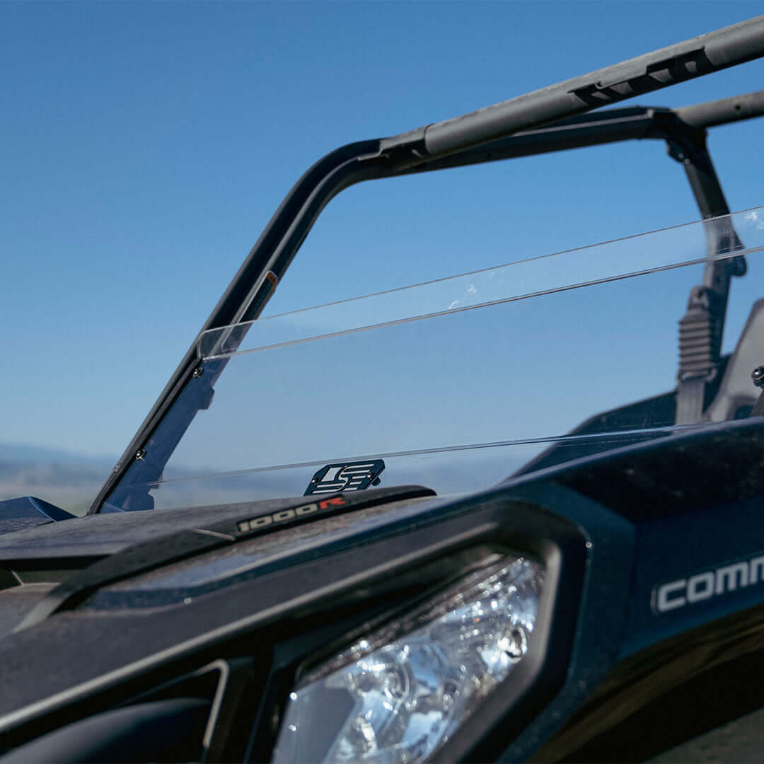 Photo of Commander/Maverick Sport/ Maverick Trail Polycarbonate Half Front Windshield by Super Comp - Premium Polycarbonate Front Windshield for UTVs / Side by Sides