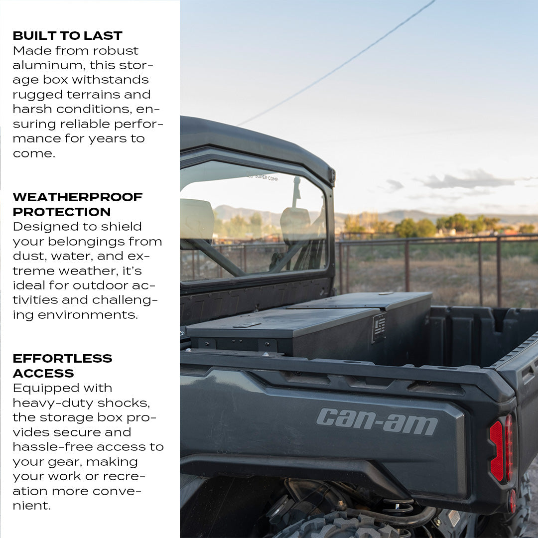 Photo of Can-Am Defender UTV Storage Box by Super Comp - Premium Storage for UTVs / Side by Sides