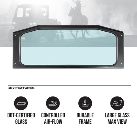 Photo of Can-Am Defender Rear Windshield by Super Comp USA - Premium Rear Windshield for UTVs / Side by Sides