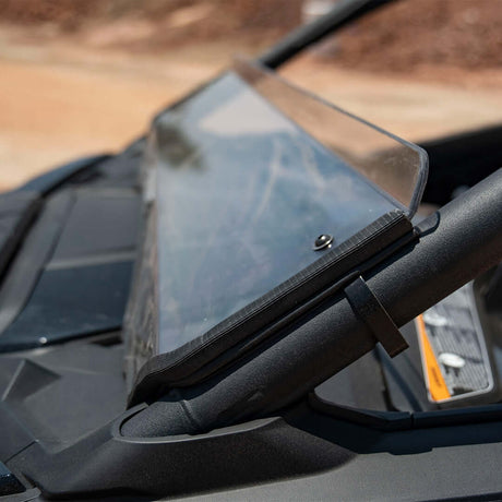 Photo of Can-Am Maverick R Polycarbonate Half Front Windshield by Super Comp - Premium Polycarbonate Front Windshield for UTVs / Side by Sides