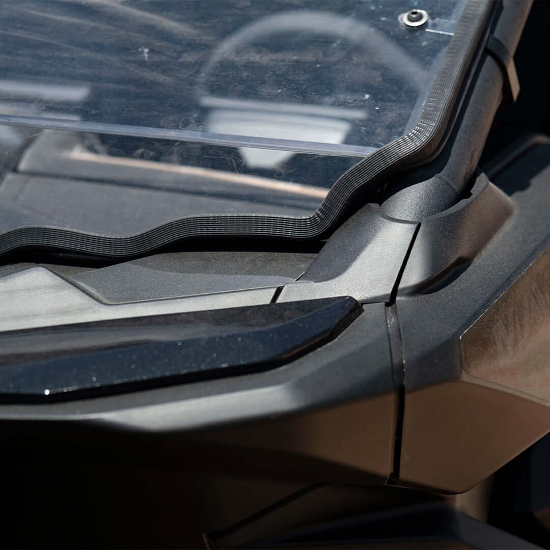 Photo of Can-Am Maverick R Polycarbonate Half Front Windshield by Super Comp - Premium Polycarbonate Front Windshield for UTVs / Side by Sides