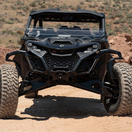 Photo of Can-Am Maverick R Polycarbonate Half Front Windshield by Super Comp - Premium Polycarbonate Front Windshield for UTVs / Side by Sides