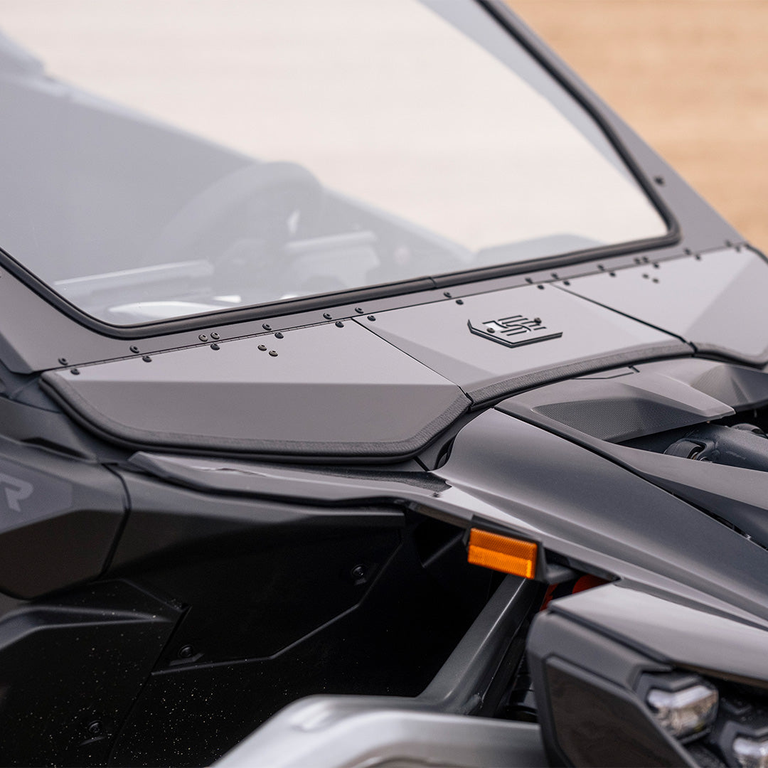 Photo of Can-Am Maverick R Front Windshield by Super Comp - Premium Glass Front Windshield for UTVs / Side by Sides