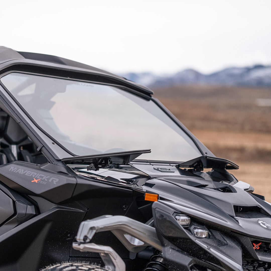Photo of Can-Am Maverick R Front Windshield by Super Comp - Premium Glass Front Windshield for UTVs / Side by Sides