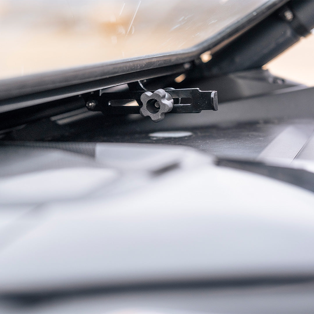 Photo of Can-Am Maverick R Front Windshield by Super Comp - Premium Glass Front Windshield for UTVs / Side by Sides