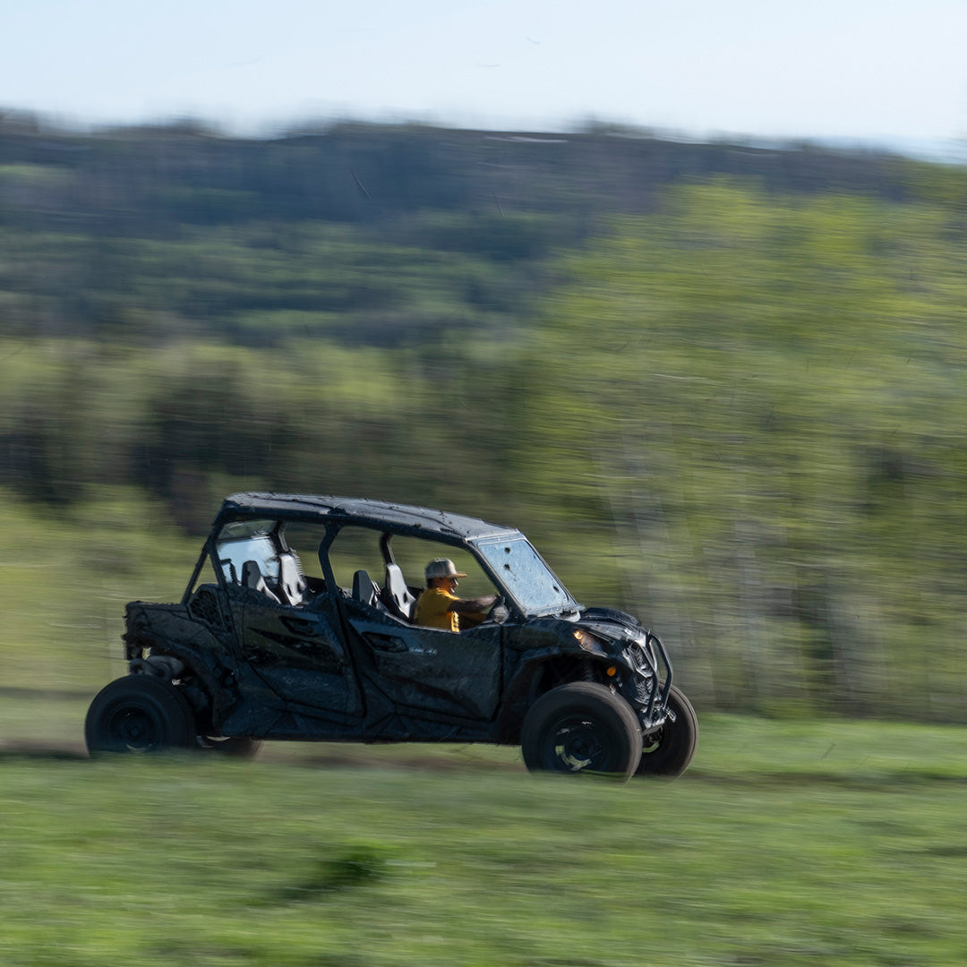 Photo of Can-Am Maverick Sport Front Windshield by Super Comp - Premium Glass Front Windshield for UTVs / Side by Sides