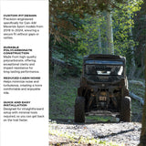 Photo of Can-Am Maverick Sport Tinted Rear Windshield by Super Comp - Premium Windshields for UTVs / Side by Sides