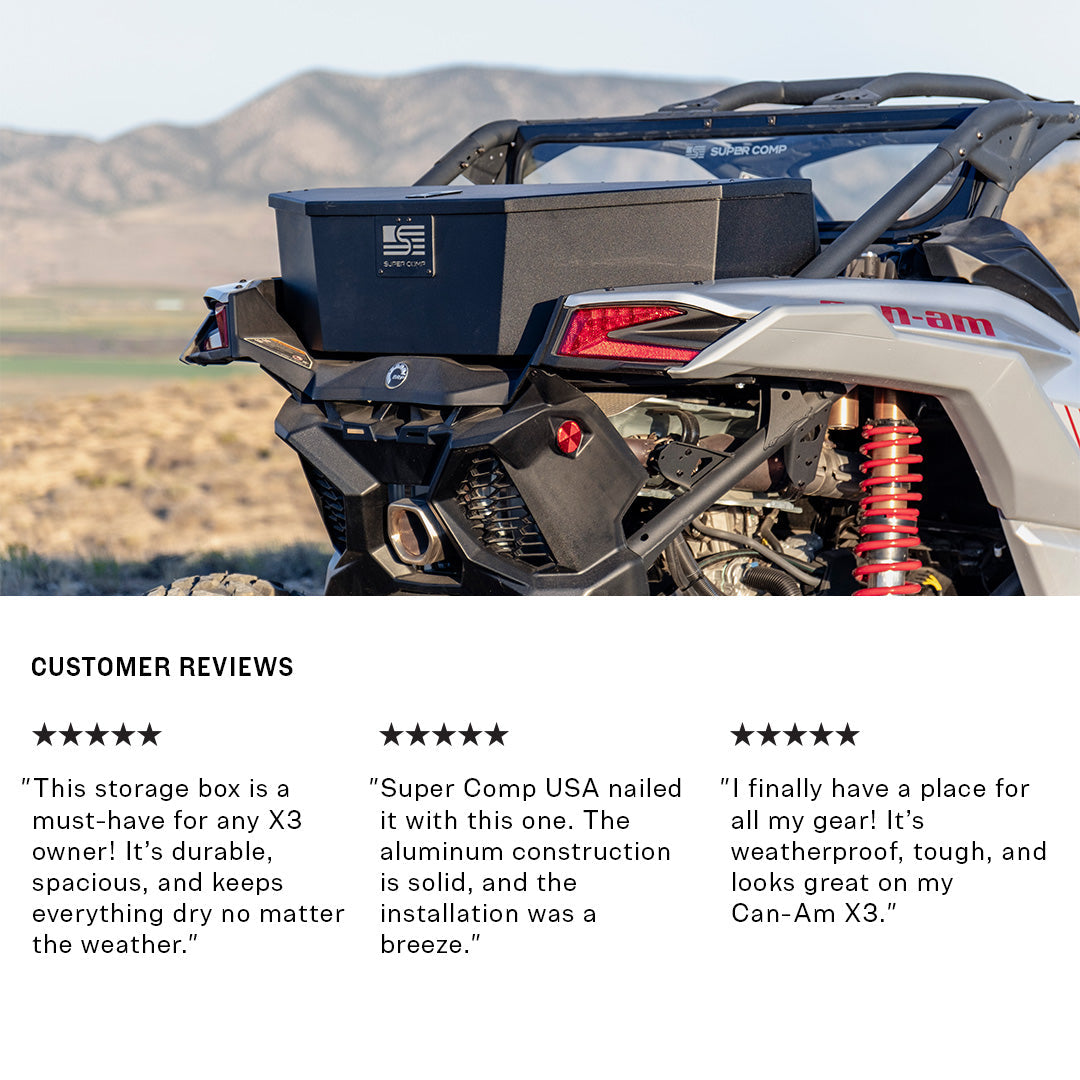 Photo of Can-Am X3 Storage Box by Super Comp - Premium Storage for UTVs / Side by Sides