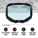 Photo of Can-Am Maverick X3 Glass Front Windshield - DOT Approved, Adjustable Vents (2018-2025) by Super Comp - Premium Windshields for UTVs / Side by Sides
