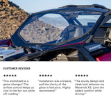 Photo of Can-Am Maverick X3 Glass Front Windshield - DOT Approved, Adjustable Vents (2018-2025) by Super Comp - Premium Windshields for UTVs / Side by Sides